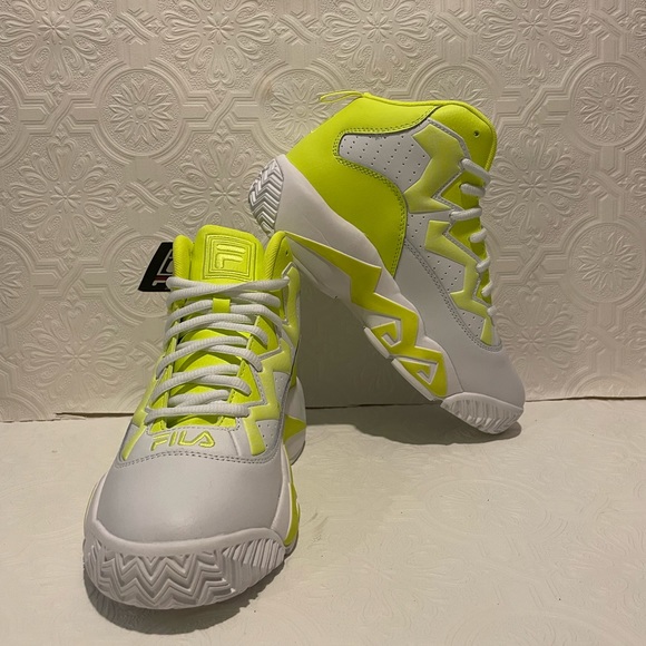 Fila Jamal Mashburn Safety Yellow/White Women’s size 7.5 Brand New - Picture 5 of 9